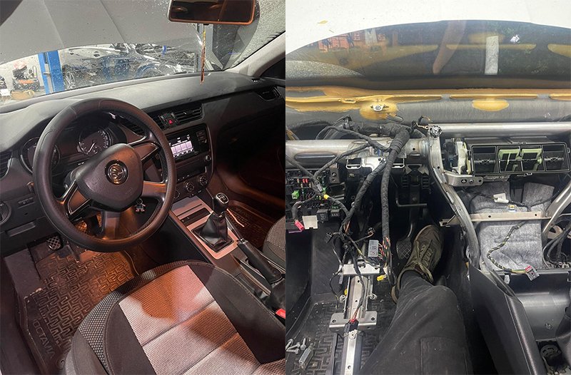 Auto klime Dača - zamena isparivača Škoda Oktavija 2019 R1234yf